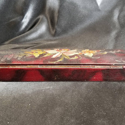 Antike japanische Lackpinsel/Stift/Kalligraphie-Box