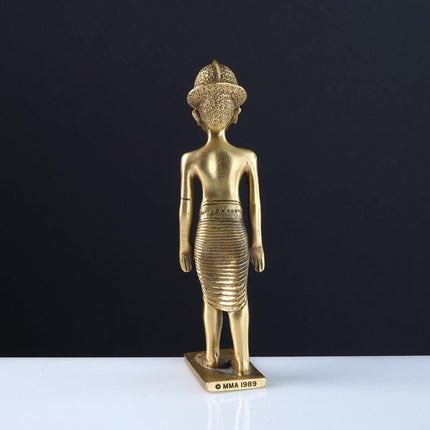 1989 MMA Miniature Gold Gilt Pewter Egyptian Figure