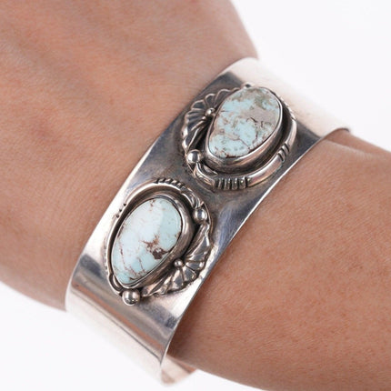 6 3/8" Vintage Navajo sterling and turquoise bracelet