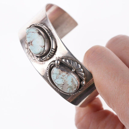 6 3/8" Vintage Navajo sterling and turquoise bracelet