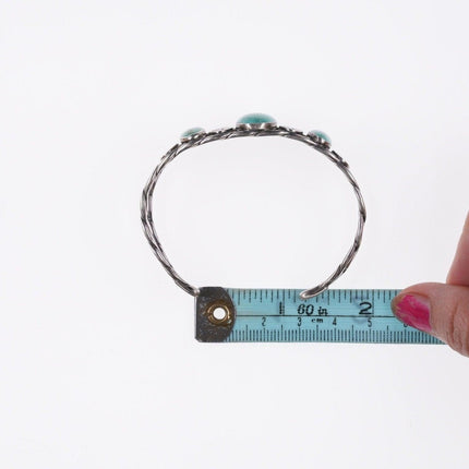 6.5" c1950's Navajo sterling and turquoise bracelet