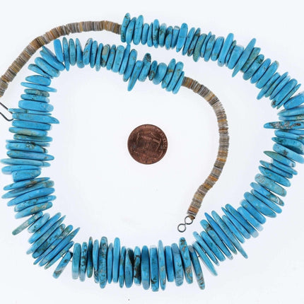 Large Southwestern turquoise Heishi necklace