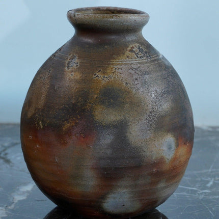 1970's Japanese Studio Pottery Bizen Vessel by Takeshi Inoue