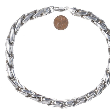 17" Chunky Italian Sterling Rope choker