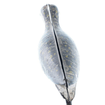 1874 年古董美国彩绘锡滨鸟诱饵