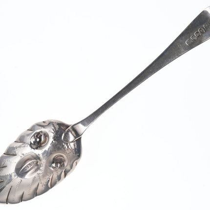 c1799 Richard Crossley Georgian Sterling silver Berry Spoon
