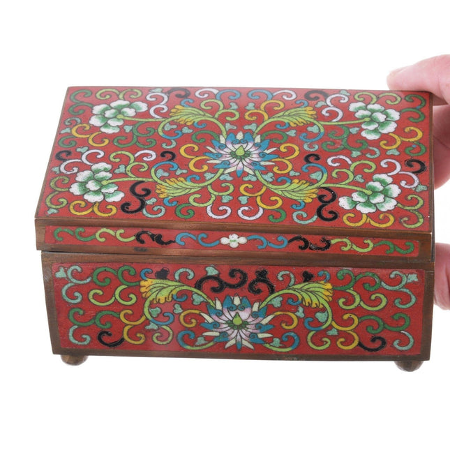 Antike Cloisonné-Box aus der Zeit der Chinesischen Republik