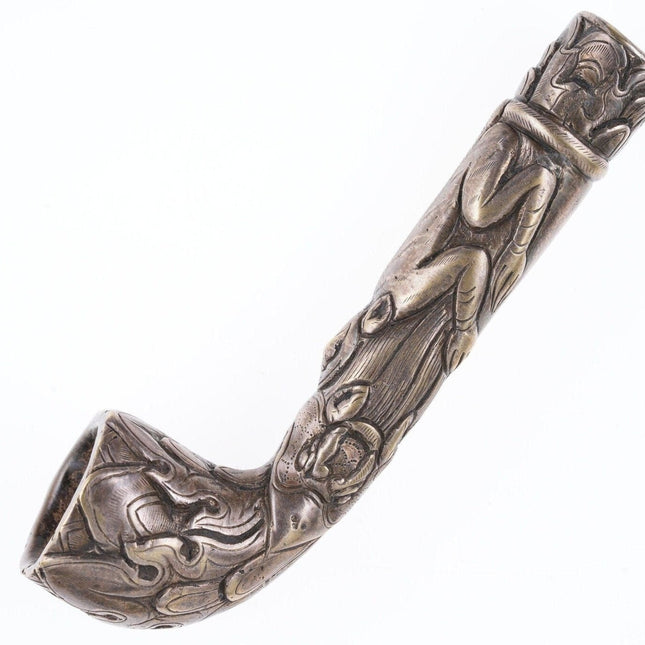 Antique Japanese Bronze  pipe