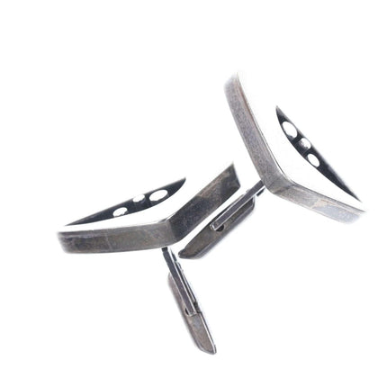 Everett MacDonald (1924-1991) CA Modernist Sterling abstract cufflinks