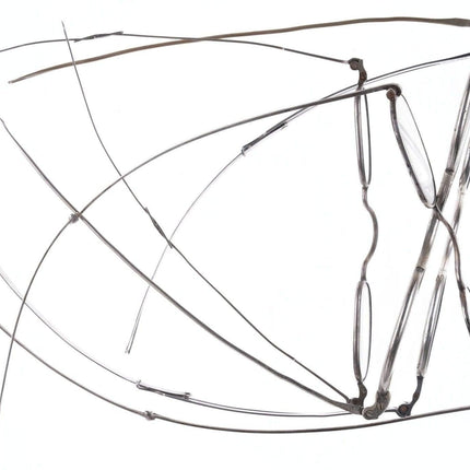 Silberne Schiebebügelbrille aus der Sammlung des 18./19. Jahrhunderts