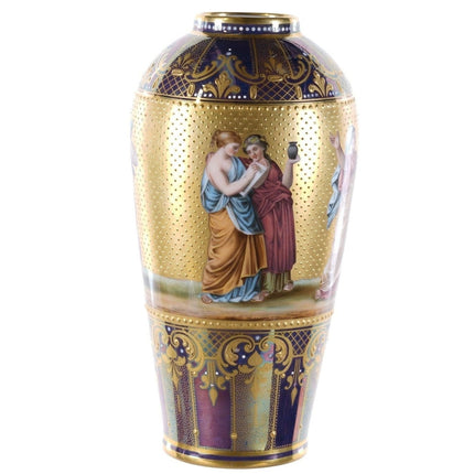 Antique Royal Vienna Style Hand Painted Cabinet Vase