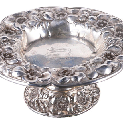 Antique American Sterling Whiting Lily Compote