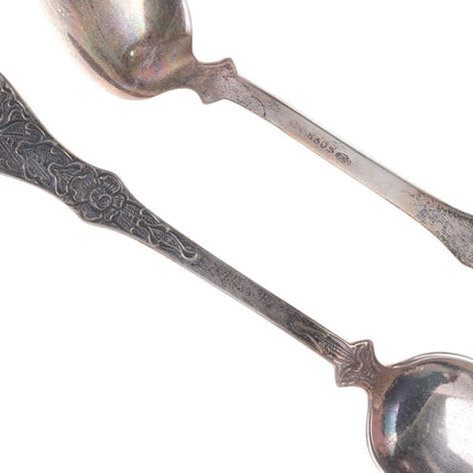 Antique Swedish 830 silver demitasse spoon set