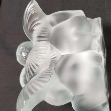 Lalique Twin Angels Figures 4.25" wide x 3.5" tall
