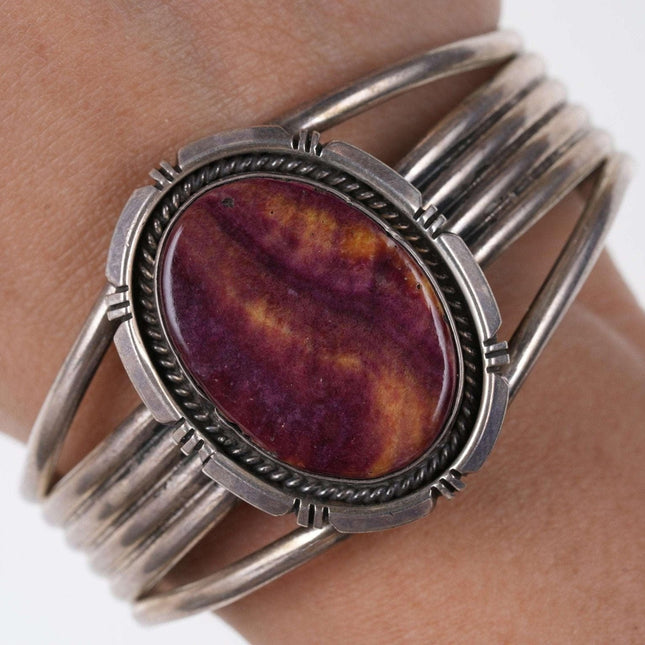 Eugene Belone Navajo Sterling Spiney Oyster cuff