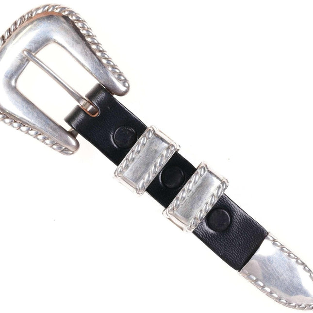 Comstock Heritage 5/8" Sterling silver Ranger belt buckle set