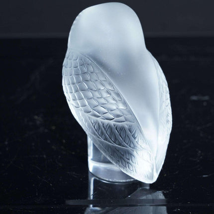 French Lalique Owl Paperweight