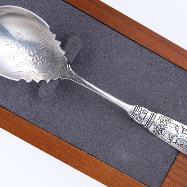 c1880's Gorham Fontainebleau Sugar spoon F monogram