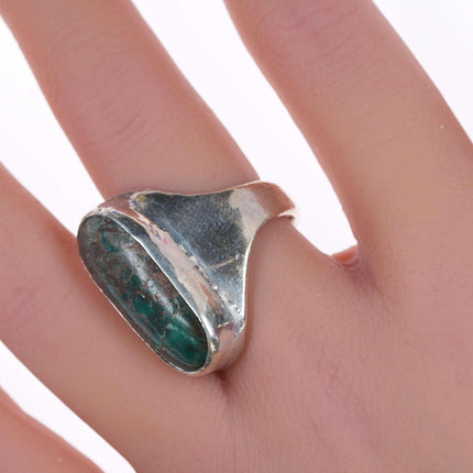 sz8.5 Vintage Silver and turquoise ring
