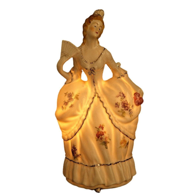 Figurale Parfümlampe aus japanischem Porzellan aus den 1930er Jahren in weiblicher Form