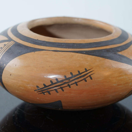 漂亮的老霍皮美洲原住民陶碗