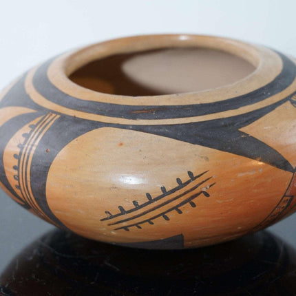 漂亮的老霍皮美洲原住民陶碗