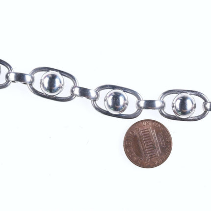 Napier Sterling Mid Century Modernist Link bracelet