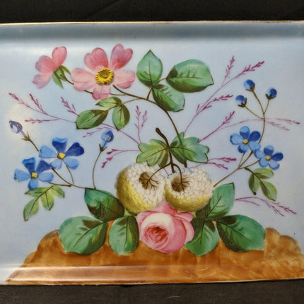 c1870 Dresser Tray Old Paris Porcelain