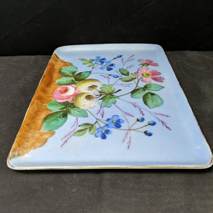 c1870 Dresser Tray Old Paris Porcelain