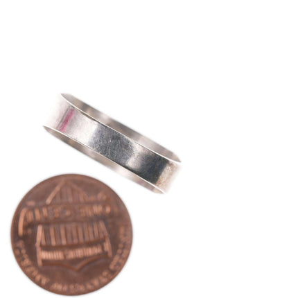 Vintage Zuni Native American Sterling Multi-Stone Channel inlay ring