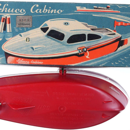 Vintage Working Schuco Speedboat with box/instructions