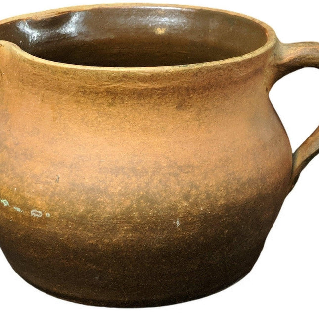 1930 年代签名棕色陶器雅顿北卡罗来纳州陶器投手红色陶器奥尔巴尼滑动内饰