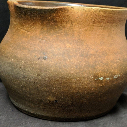 1930er Jahre signierter Brown Pottery Arden North Carolina Pottery Pitcher Redware Albany Slip Interior