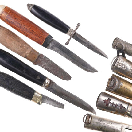 Collection Antique Scandinavian knives - Hellberg, Dahlgren