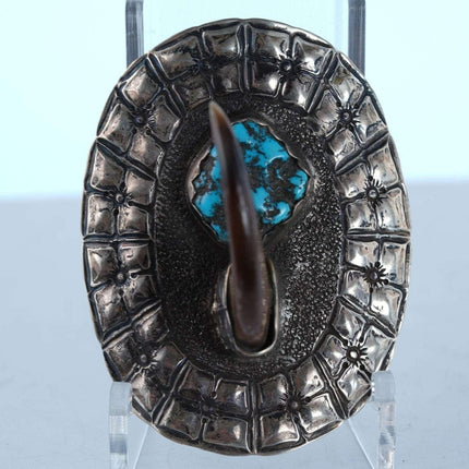 Sterling Silver Turquoise Cowboy hat pin by Pin Roycroft Renaissance Artisan Alb