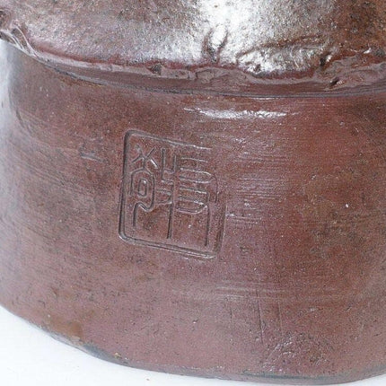 Antique Japanese Bizen Pottery Soldier Figure