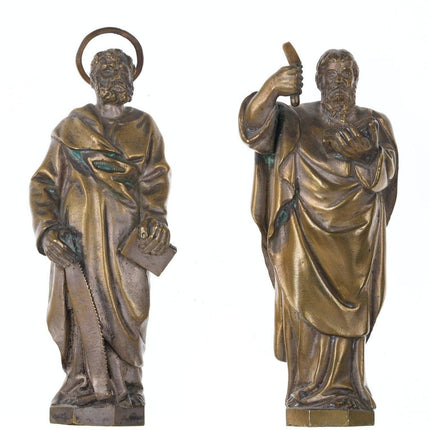 2 Antique bronze Biblical figures