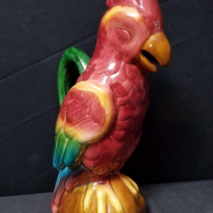 c1920 Faiencerie St. Germain French Parrot Jug 11.25"