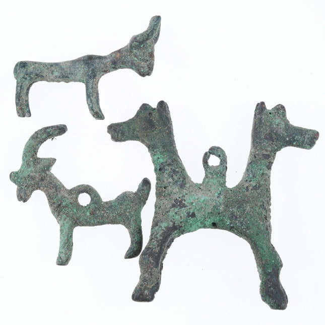 ca. 700 v. Chr. Bronzene Tierfiguren aus Luristan