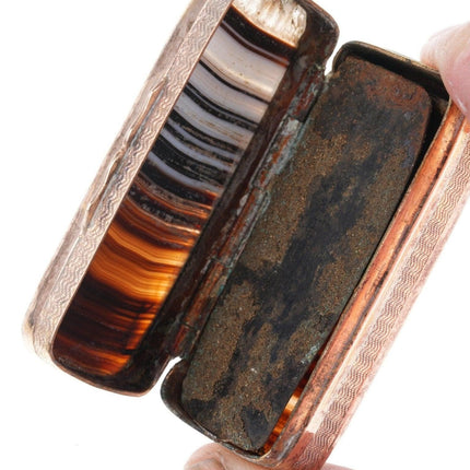 Antique Agate Match Safe