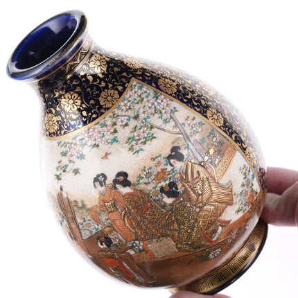 Antique Meiji Japanese Satsuma Vase