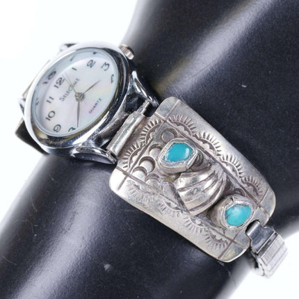 Early S Tabaha Ladies Navajo sterling watch band