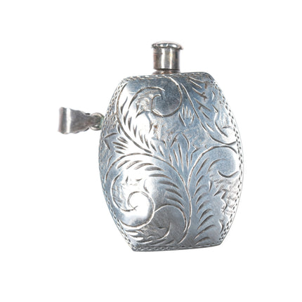 Vintage Sterling silver perfume bottle pendant