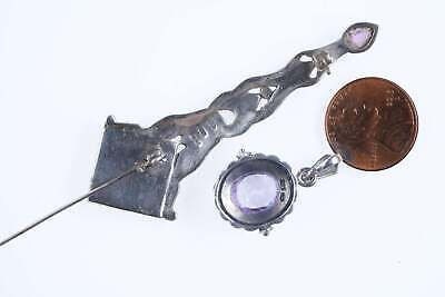 Sterling Marcasite Pendant and brooch