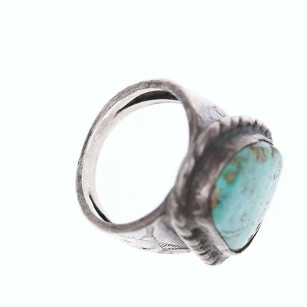 size 9.25 Old Pawn Navajo Silver/turquoise ring