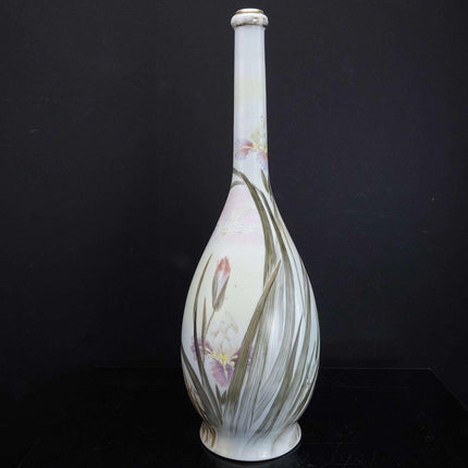 Meiji Period Japanese Studio Porcelain bottle form vase