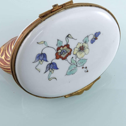 c1920 French Hen and Rooster Trinket Box