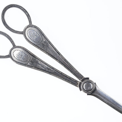 c1875 English Sterling Grape shears