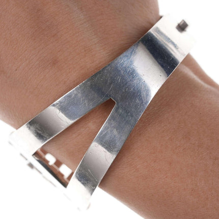 Cool Retro Mexican Modernist Sterling Bracelet and earrings set