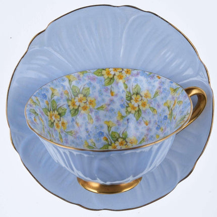 Shelley Oleander Primrose Chintz Teetasse und Untertasse